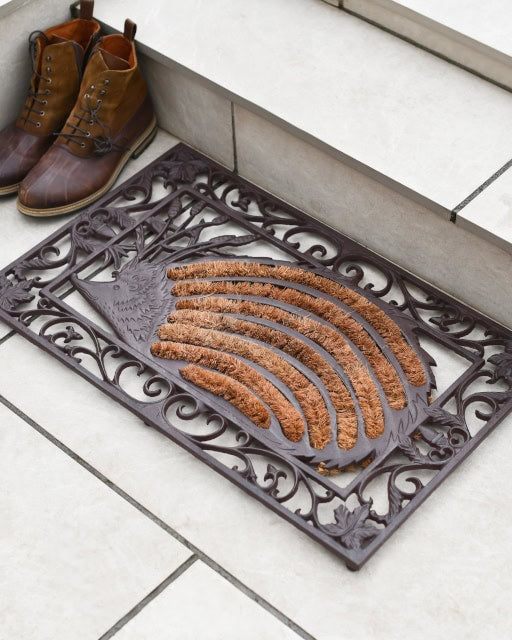 Cast Iron Ornate 'Erizo' Doormat - thumbnail