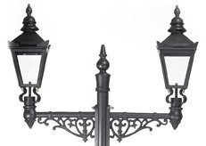 Dual Headed Highbury Lamp Post Set