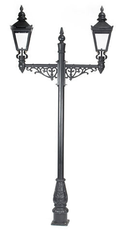 Dual Headed Highbury Lamp Post Set