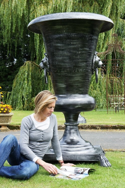 The Giant Urn Planter in the Garden