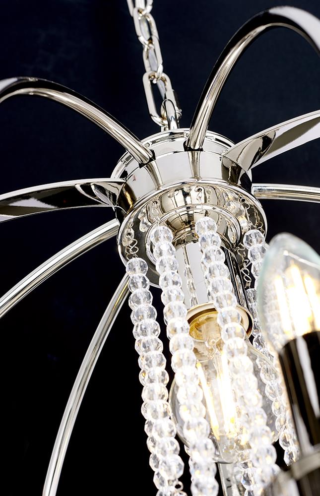 Close up of the crystal stands