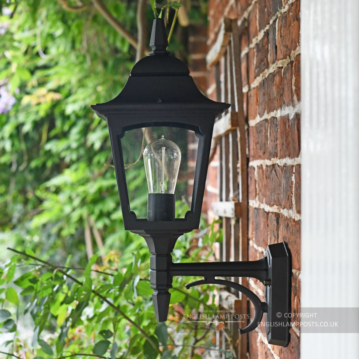 "The Kirkstead" Black Traditional Black Wall Lantern