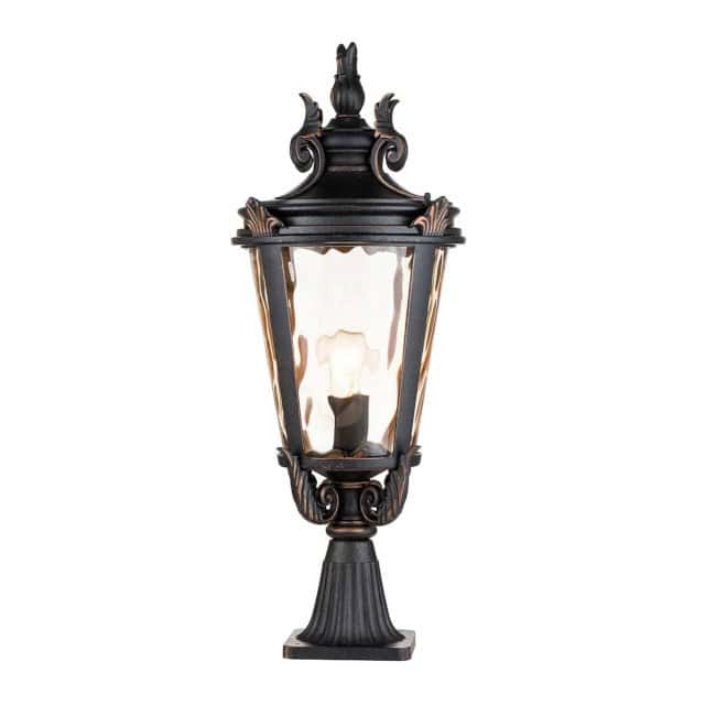 The Large Baroque 'Chirton' Bronze Pillar Light - thumbnail