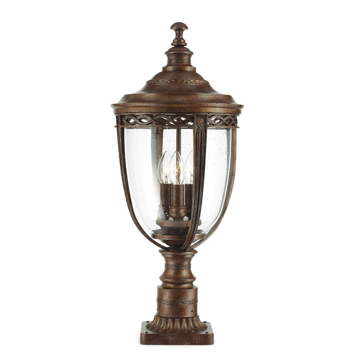 The Large Bronze 'Wraxall' Traditional Pillar Light
