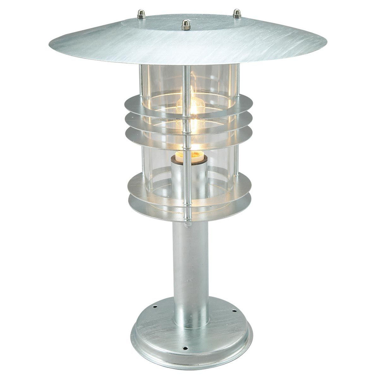 The Large Galvanised 'Colebrooke' Pillar Light