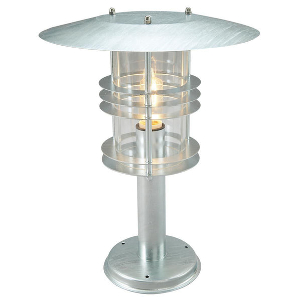The Large Galvanised 'Colebrooke' Pillar Light
