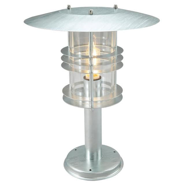 The Large Galvanised 'Colebrooke' Pillar Light - thumbnail