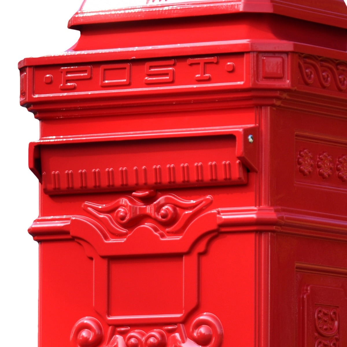 Letter Flap on the Front of the 'The Lincoln' Freestanding Pillar Box