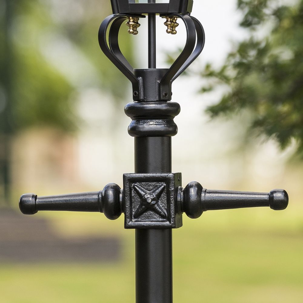 Magnified view of the cast iron ladder bars