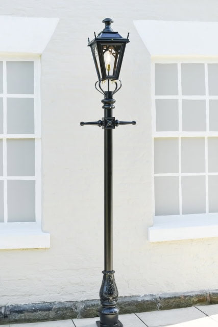 Gothic Lamp Post Black 2.7m - thumbnail
