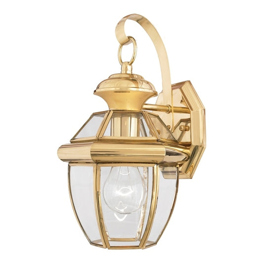 "The Newbury" Polished Brass Wall Lantern