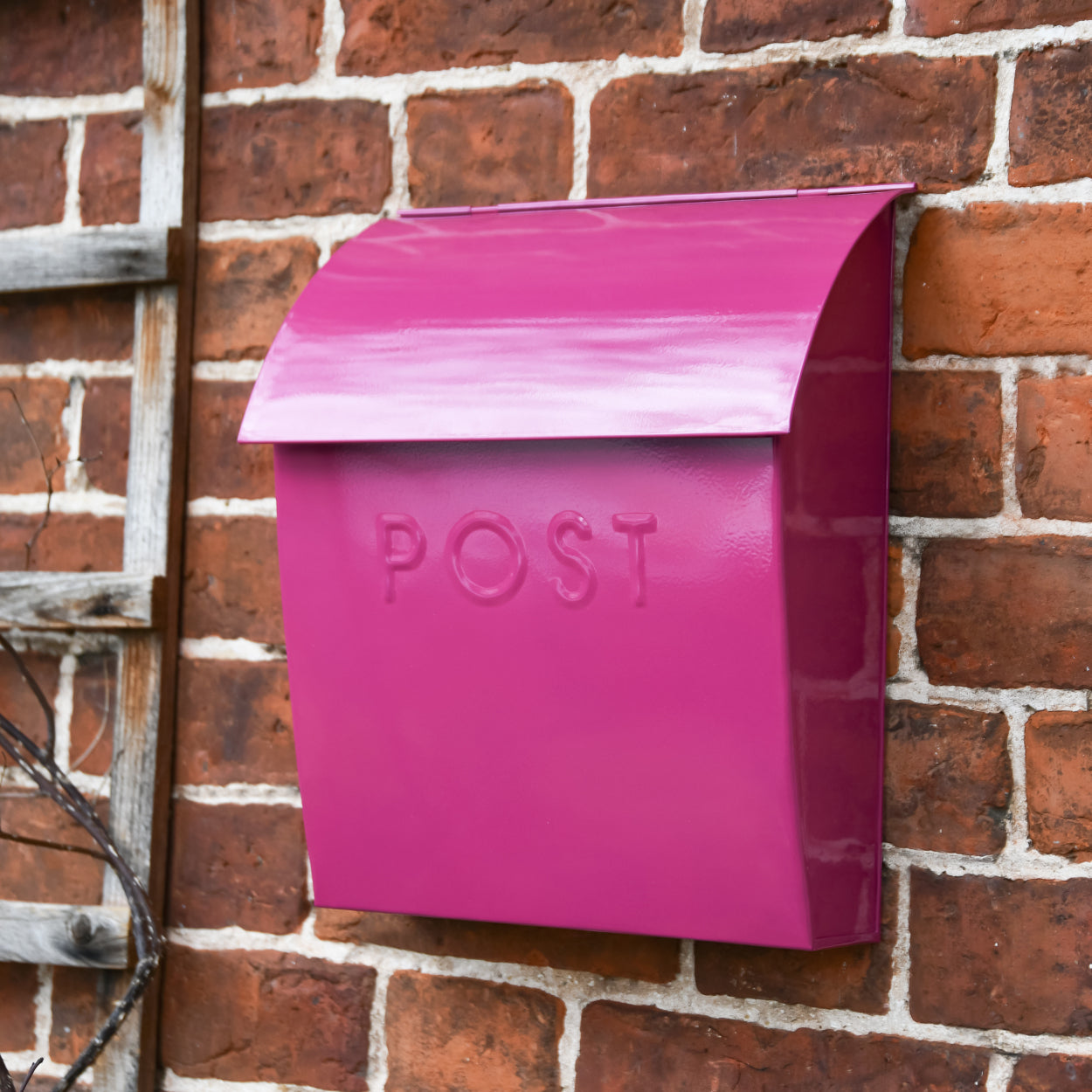 The Purple Lockable 'Montcour' Modern Post Box