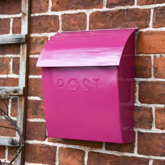 The Purple Lockable 'Montcour' Modern Post Box