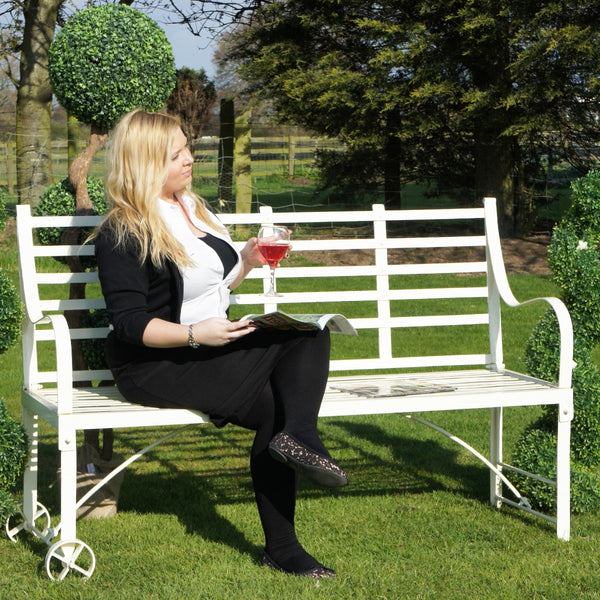 The Rainham Wrought Iron Garden Bench