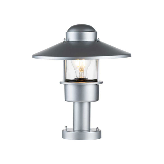 The Silver 'Bowood' Modern Pillar Light