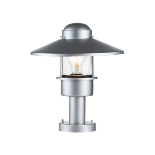 The Silver 'Bowood' Modern Pillar Light - thumbnail