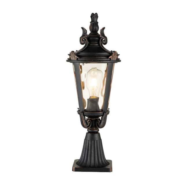 The Small Baroque 'Chirton' Bronze Pillar Light - thumbnail