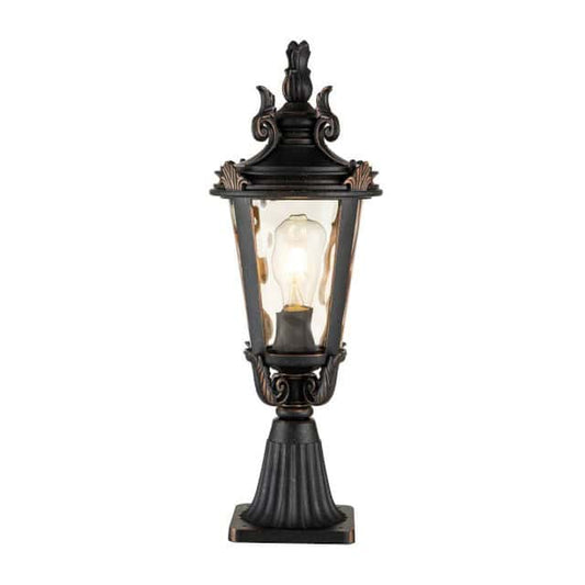 The Small Baroque 'Chirton' Bronze Pillar Light - thumbnail