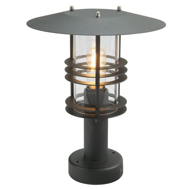 The Small Black 'Colebrooke' Pillar Light - thumbnail