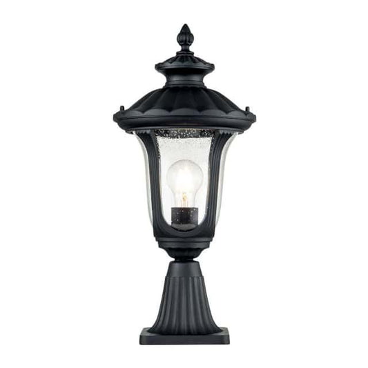 The Small Black 'Farnley' Pillar Light - thumbnail