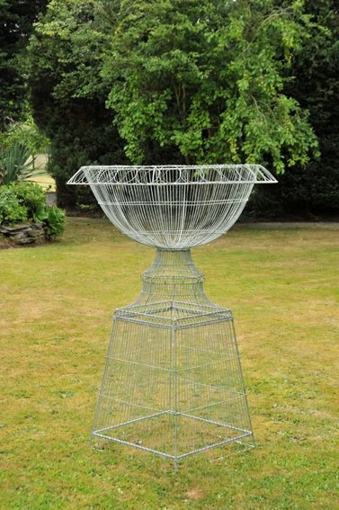 The St Lucia Green Wire Planter.