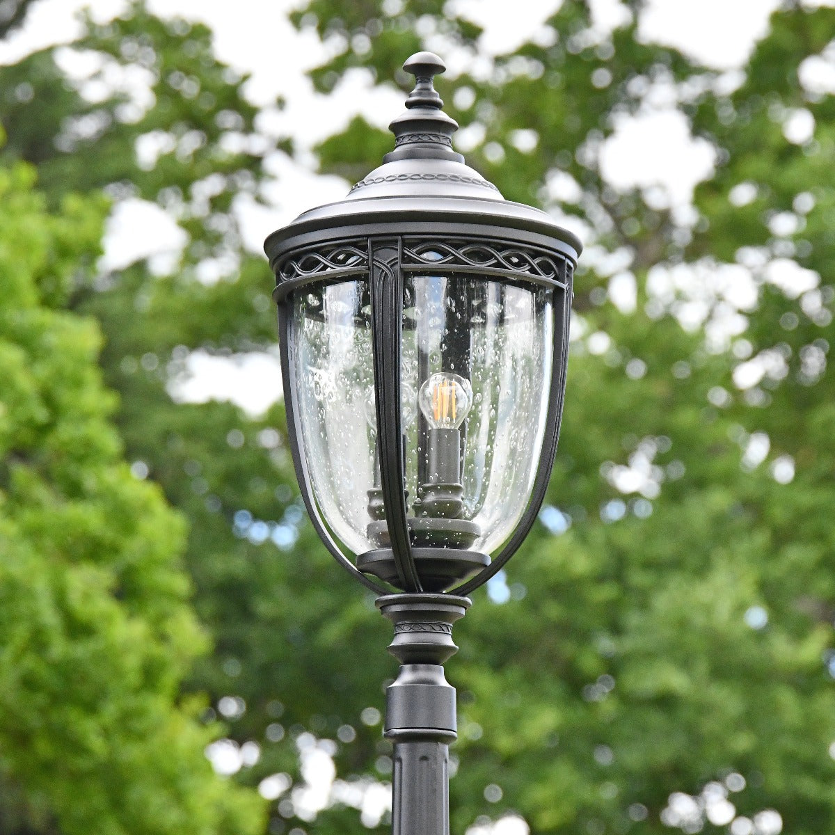 The Stamford English Country Inspired Garden Lamp Post and Lantern