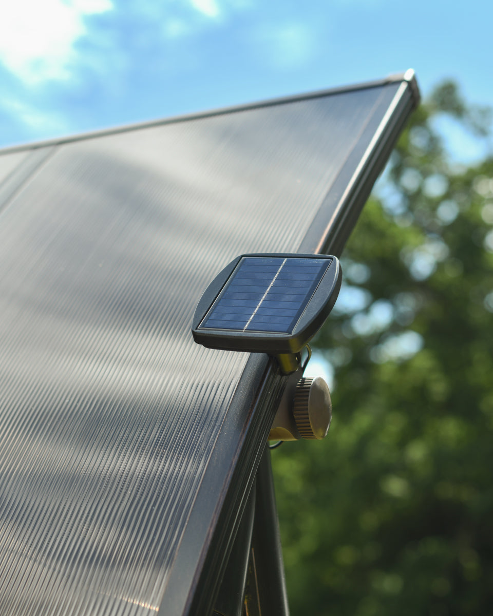 View of the solar panel top