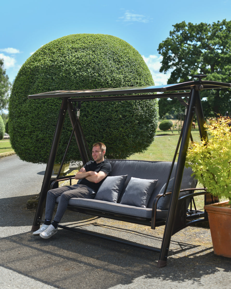 Life size scale of the bronze bench