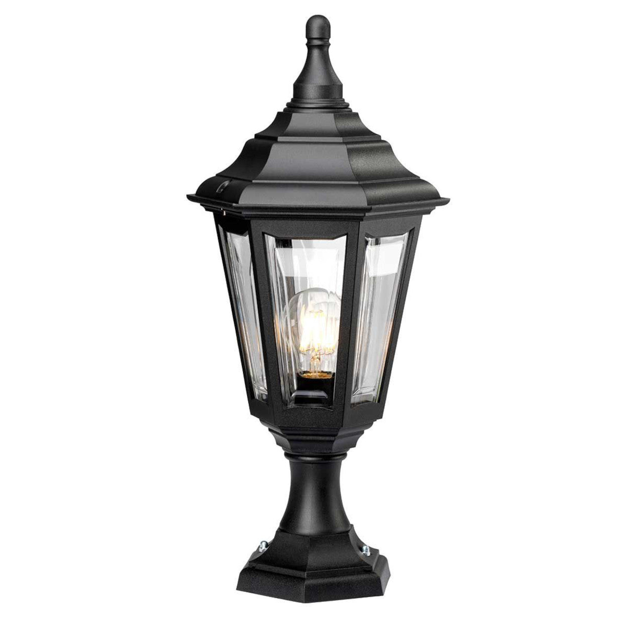 The Traditional Black 'Berwick' Pillar Light