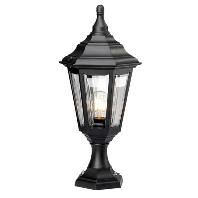 The Traditional Black 'Berwick' Pillar Light - thumbnail