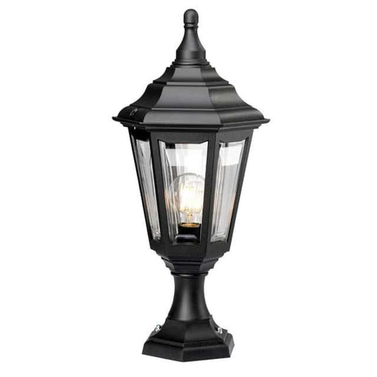 The Traditional Black 'Berwick' Pillar Light - thumbnail