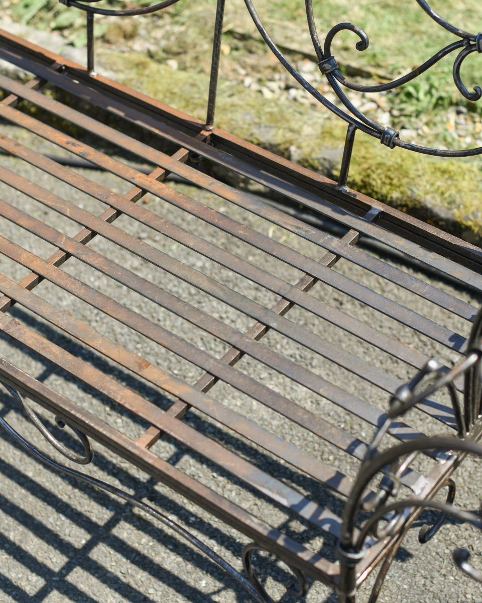 The iron two seater seating plate
