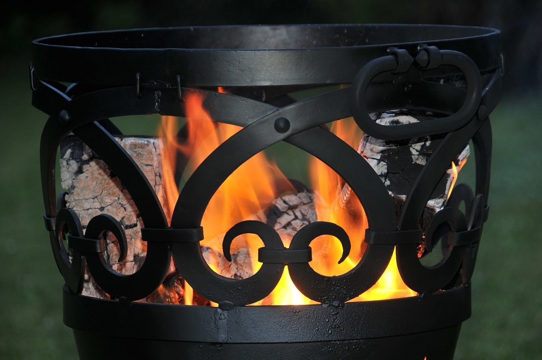 The York log burner alight