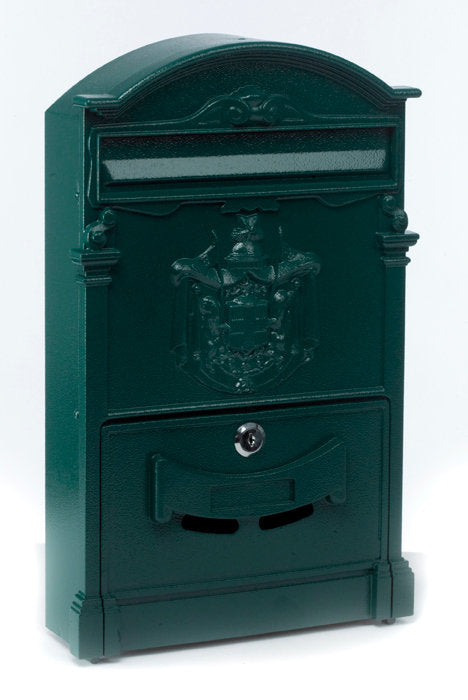 green letter box wall mountable