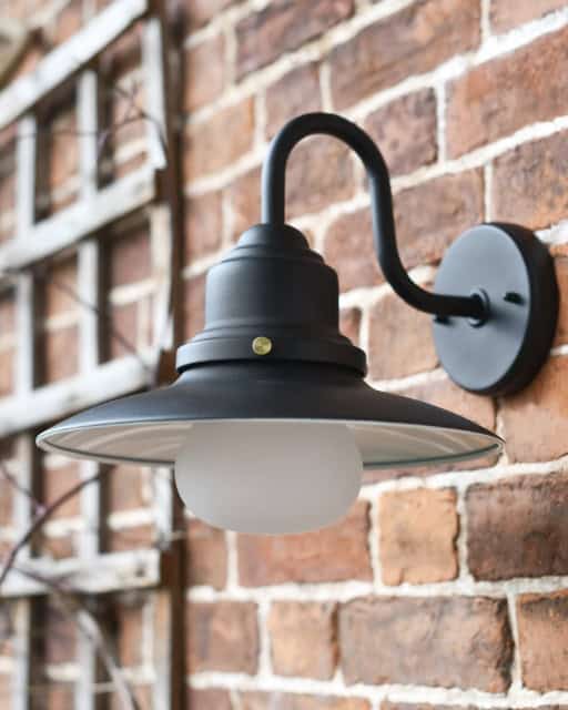 'Harbourside' Black Contemporary Outdoor Wall Light - thumbnail