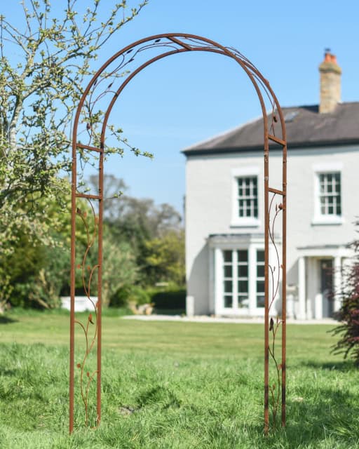 'Hawthorn' Nature Inspired Rustic Rose Arch - thumbnail