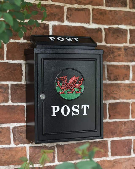 "Norfolk" Welsh Dragon Wall Mounted Post Box - thumbnail