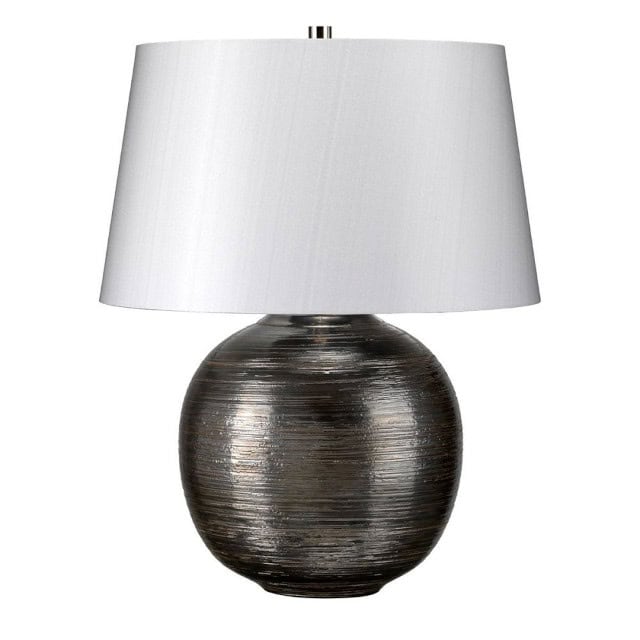 'Pownall' Silver Table Lamp - thumbnail