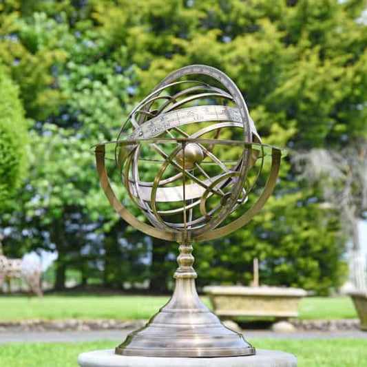 'Cosmic' Small Brass Armillary Sphere - thumbnail