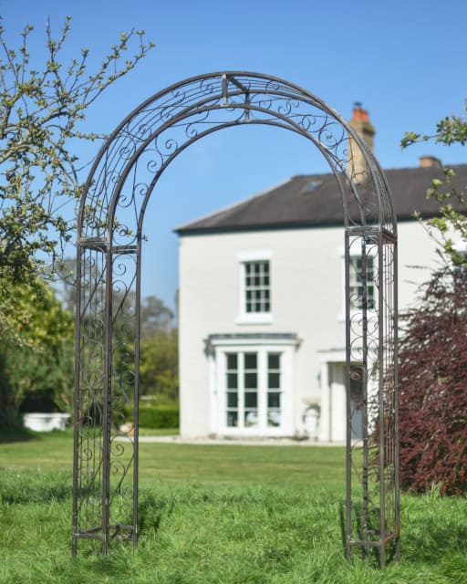 'Handforth' Classical Lacquered Rose Arch - thumbnail