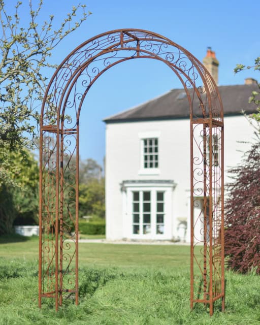 'Handforth' Classical Rustic Rose Arch - thumbnail
