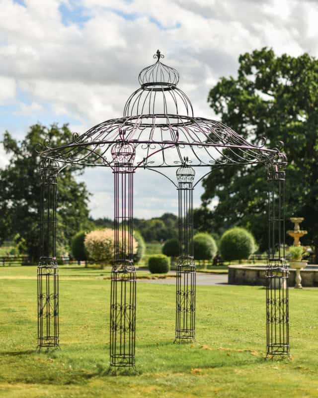 'Burghley' Premium Garden Gazebo - Black 