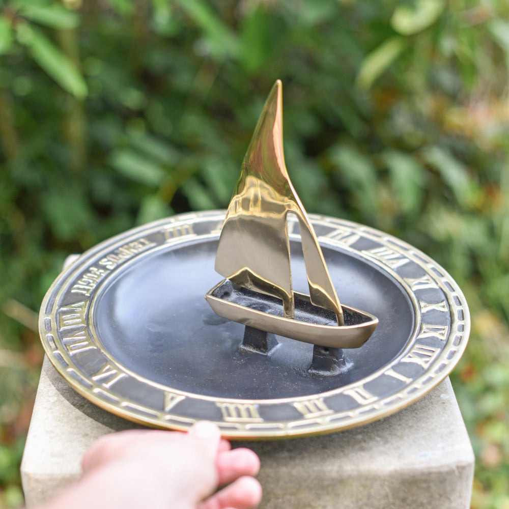 Life size scale of the ship inspired sundial