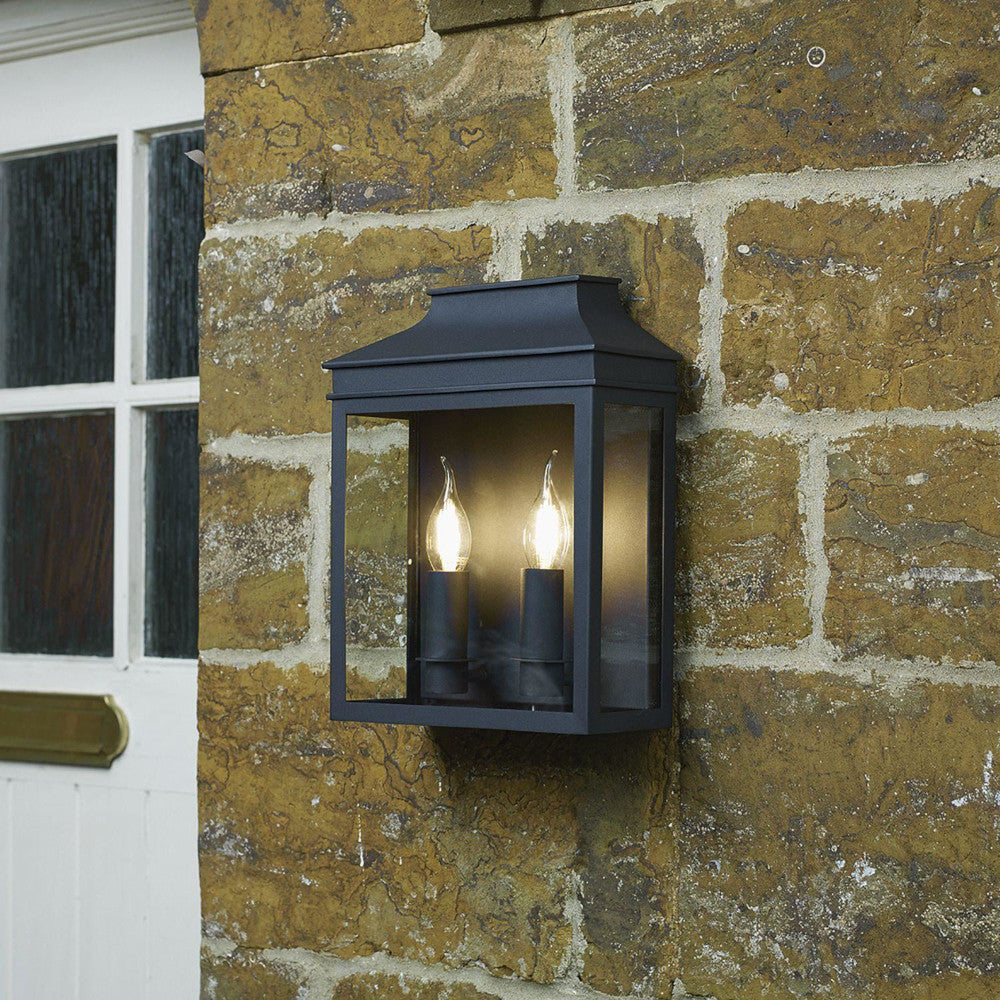 'Tissington' Black Flush Fit Wall Light