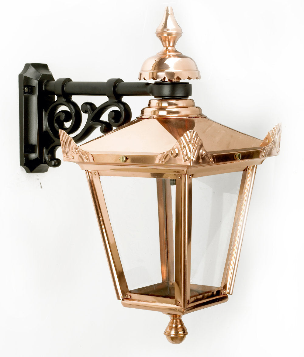 Top Fix Copper Wall Light – English Lamp Posts