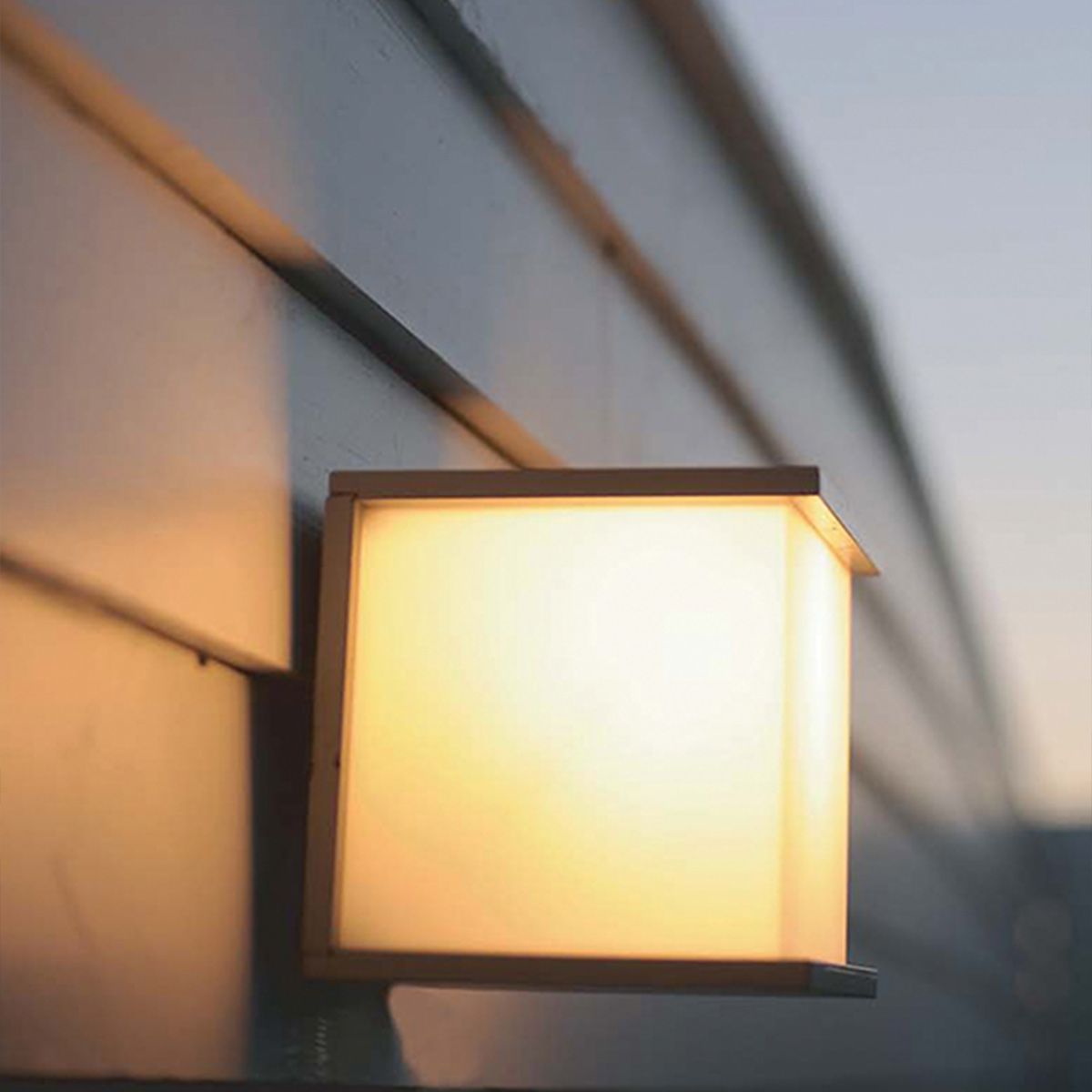 tyr square wall light in situ