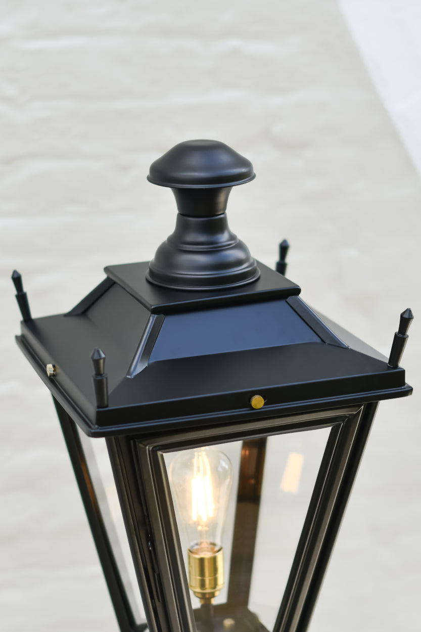 Black medieval lantern