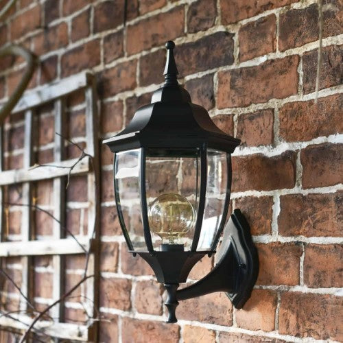 Aluminium Victorian Wall Lantern In Situ 