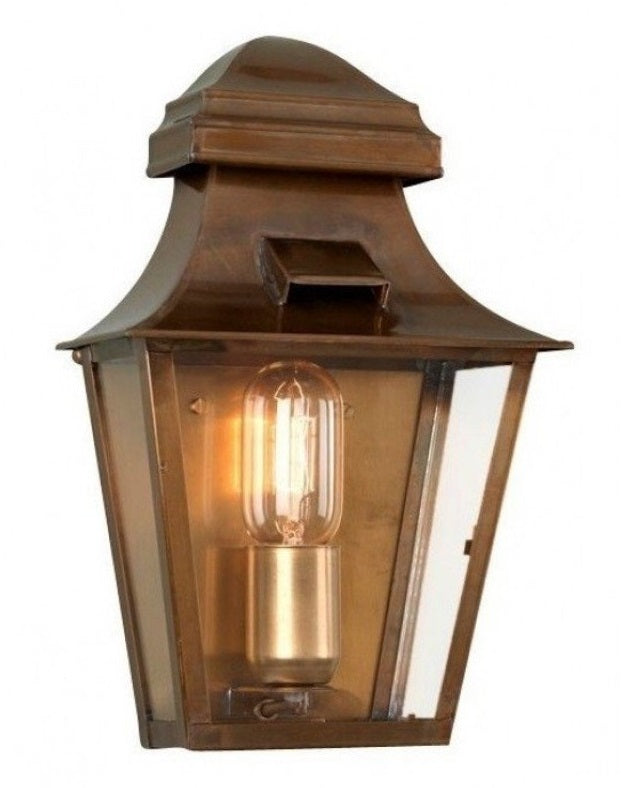 Traditional Antique Brass Exterior Wall Lantern