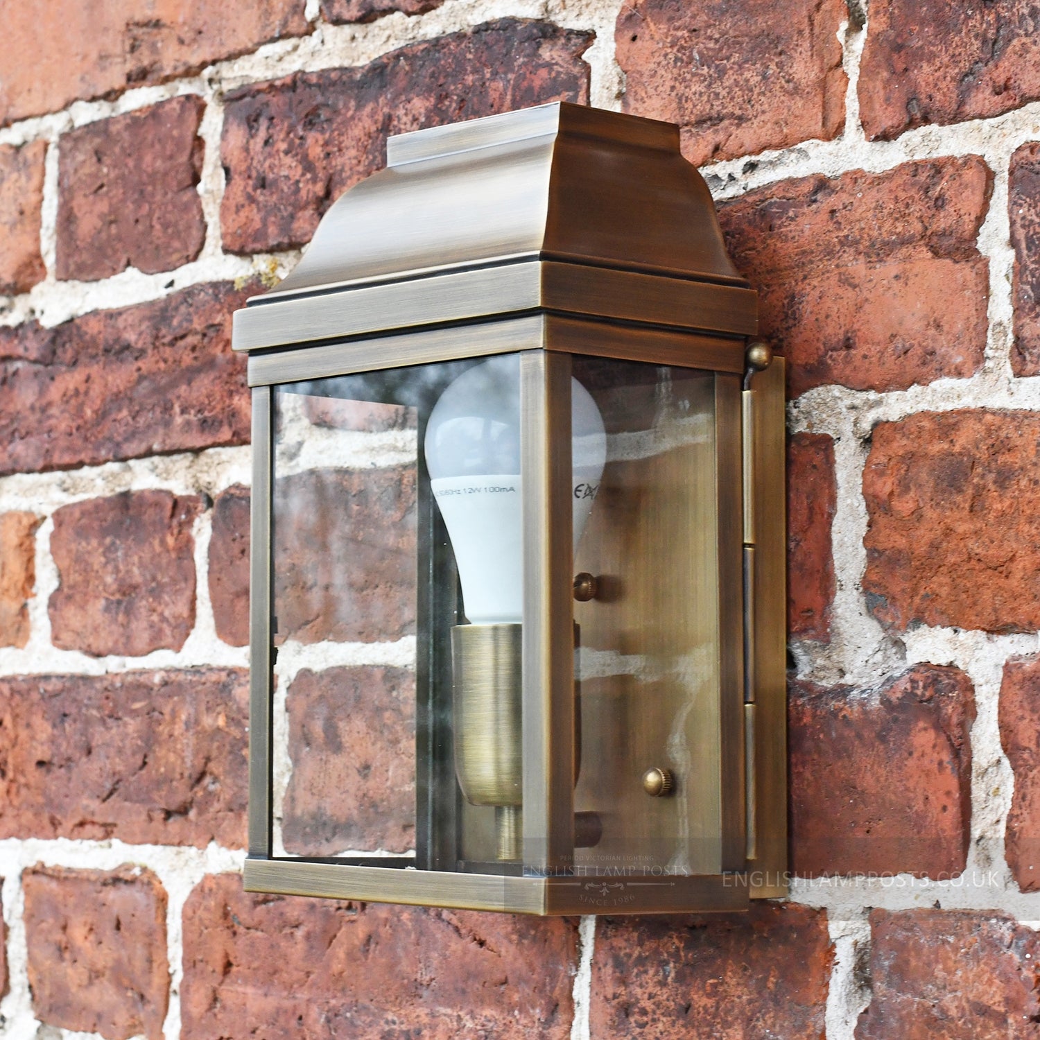 Traditional Antique Brass wall lantern
